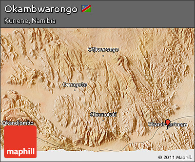 Satellite 3D Map of Okambwarongo