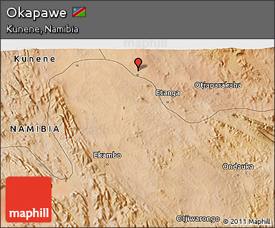 Satellite 3D Map of Okapawe
