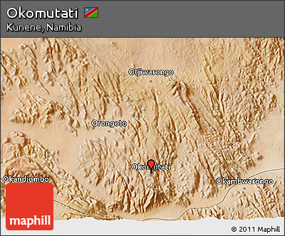 Satellite 3D Map of Okomutati
