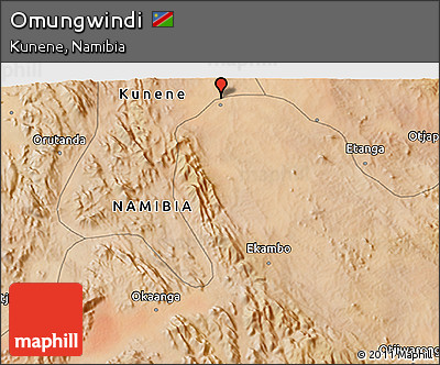 Satellite 3D Map of Omungwindi