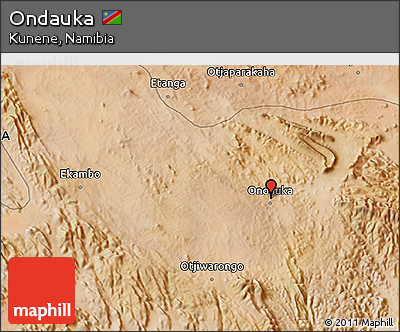 Satellite 3D Map of Ondauka