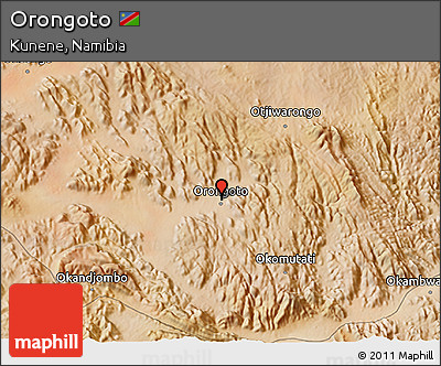 Satellite 3D Map of Orongoto