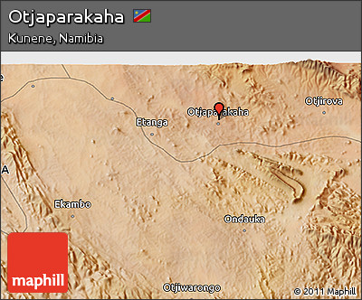 Satellite 3D Map of Otjaparakaha