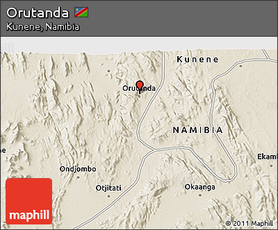 Shaded Relief 3D Map of Orutanda