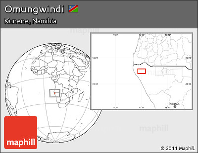 Blank Location Map of Omungwindi