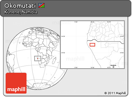 Blank Location Map of Okomutati