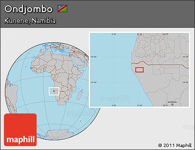 Gray Location Map of Ondjombo