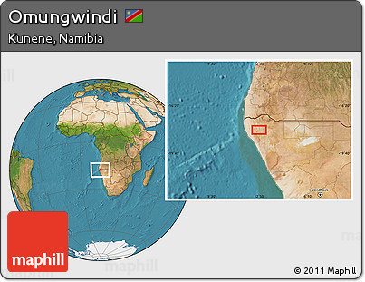 Satellite Location Map of Omungwindi