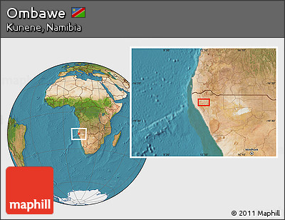 Satellite Location Map of Ombawe