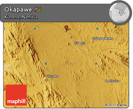 Physical Map of Okapawe