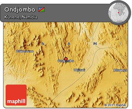 Physical Map of Ondjombo