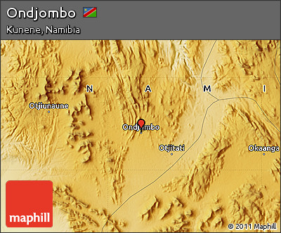 Physical Map of Ondjombo