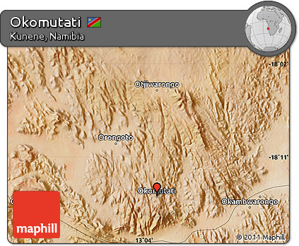 Satellite Map of Okomutati