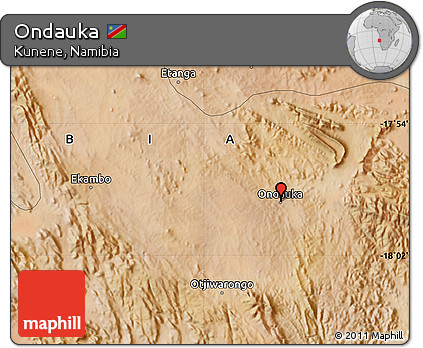 Satellite Map of Ondauka
