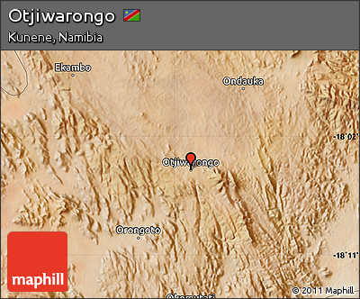 Satellite Map of Otjiwarongo