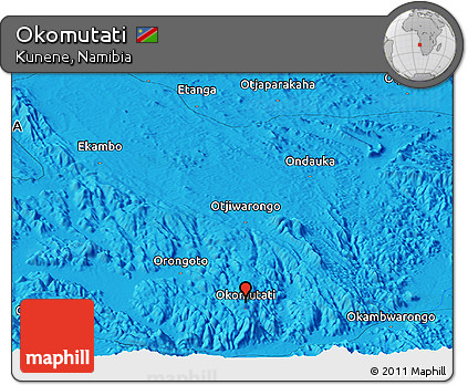 Political Panoramic Map of Okomutati