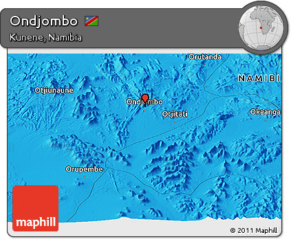 Political Panoramic Map of Ondjombo