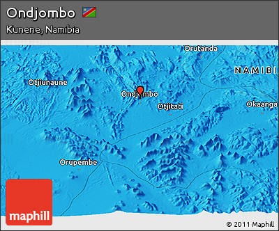 Political Panoramic Map of Ondjombo