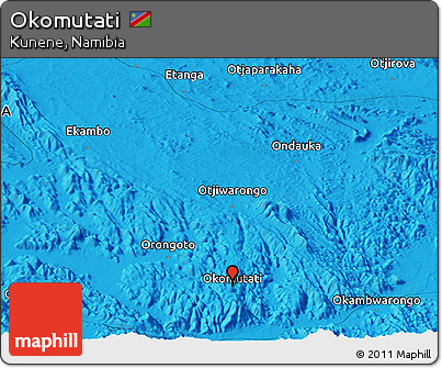 Political Panoramic Map of Okomutati
