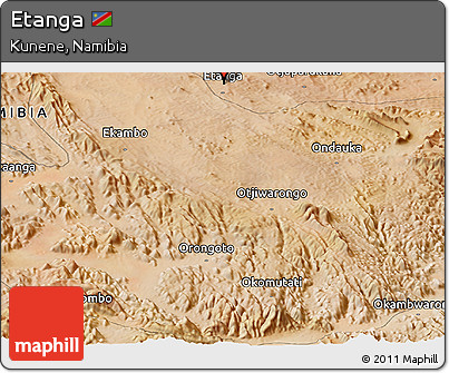 Satellite Panoramic Map of Etanga