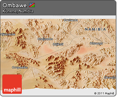 Satellite Panoramic Map of Ombawe