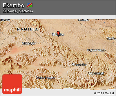 Satellite Panoramic Map of Ekambo