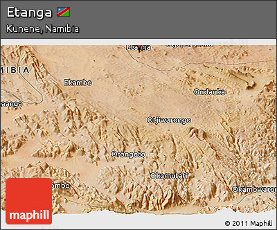 Satellite Panoramic Map of Etanga