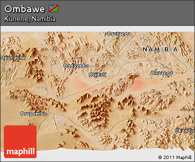 Satellite Panoramic Map of Ombawe