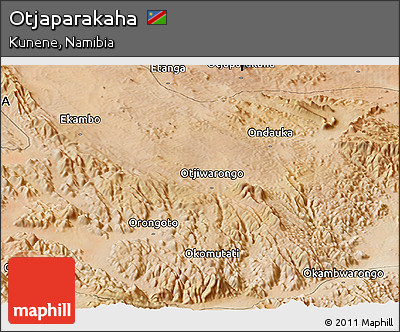 Satellite Panoramic Map of Otjaparakaha