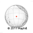 Outline Map of the Area around 18° 1' 4" S, 133° 22' 30" W, rectangular outline