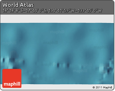 Satellite 3D Map of the Area around 18° 1' 4" S, 134° 13' 29" W