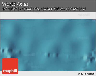 Satellite 3D Map of the Area around 18° 1' 4" S, 134° 13' 29" W