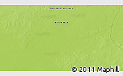 Physical 3D Map of the area around 18° 1' 4" S, 135° 13' 29" E