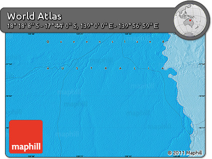 Political Map of the Area around 18° 1' 4" S, 139° 28' 29" E