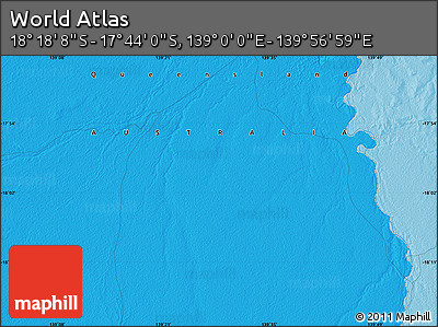 Political Map of the Area around 18° 1' 4" S, 139° 28' 29" E