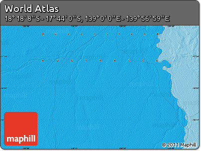 Political Map of the Area around 18° 1' 4" S, 139° 28' 29" E