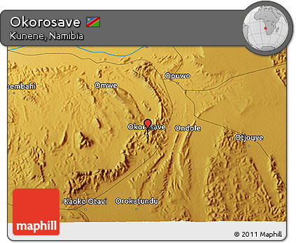 Physical 3D Map of Okorosave