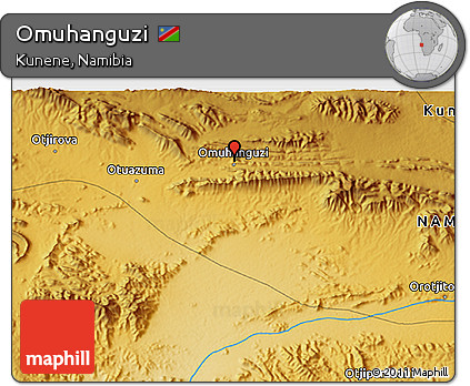 Physical 3D Map of Omuhanguzi