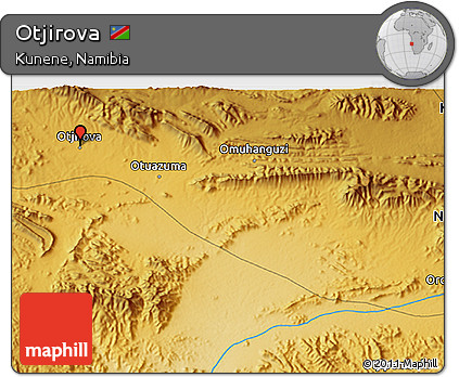 Physical 3D Map of Otjirova