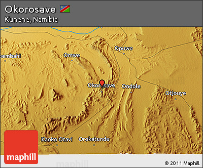 Physical 3D Map of Okorosave