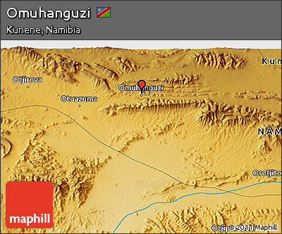 Physical 3D Map of Omuhanguzi