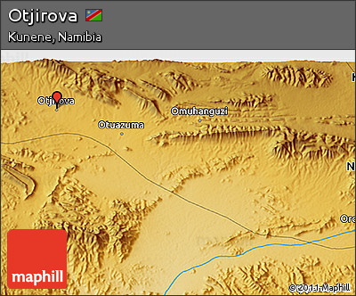 Physical 3D Map of Otjirova
