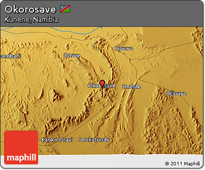 Physical 3D Map of Okorosave