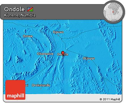 Political 3D Map of Ondole