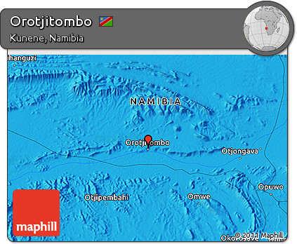 Political 3D Map of Orotjitombo