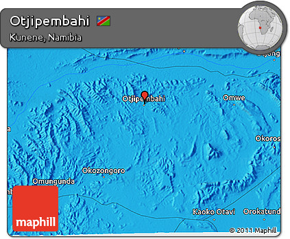 Political 3D Map of Otjipembahi