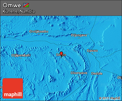 Political 3D Map of Omwe