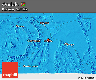 Political 3D Map of Ondole