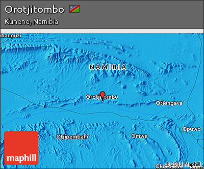Political 3D Map of Orotjitombo