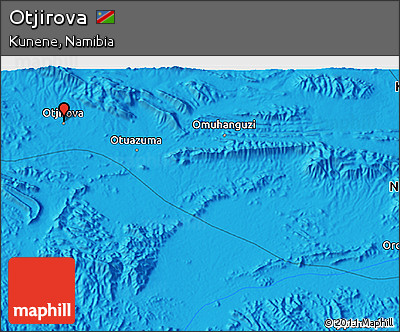 Political 3D Map of Otjirova
